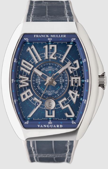 Franck Muller VANGUARD MARINER Replica Watch V45SCDTYTMAR ACAC Blue Dial